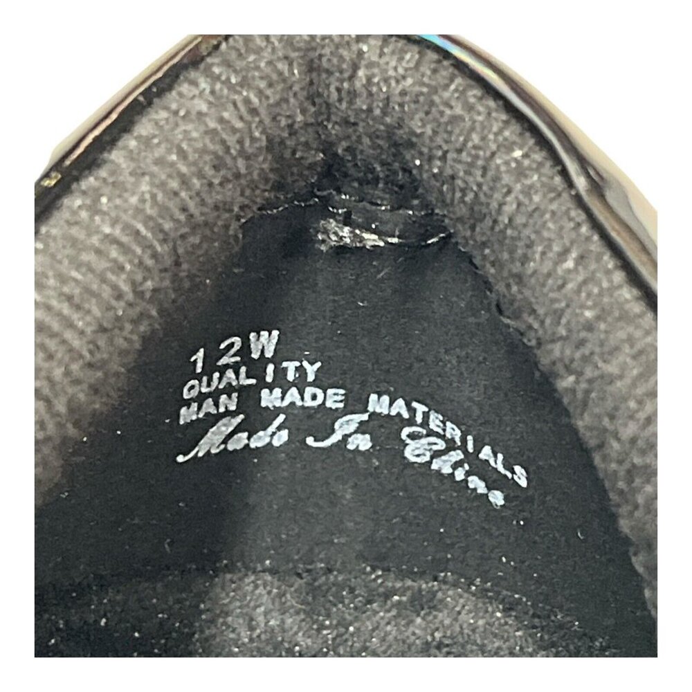 12Wide-Easy Street Black Patent Mules - Picture 8 of 10